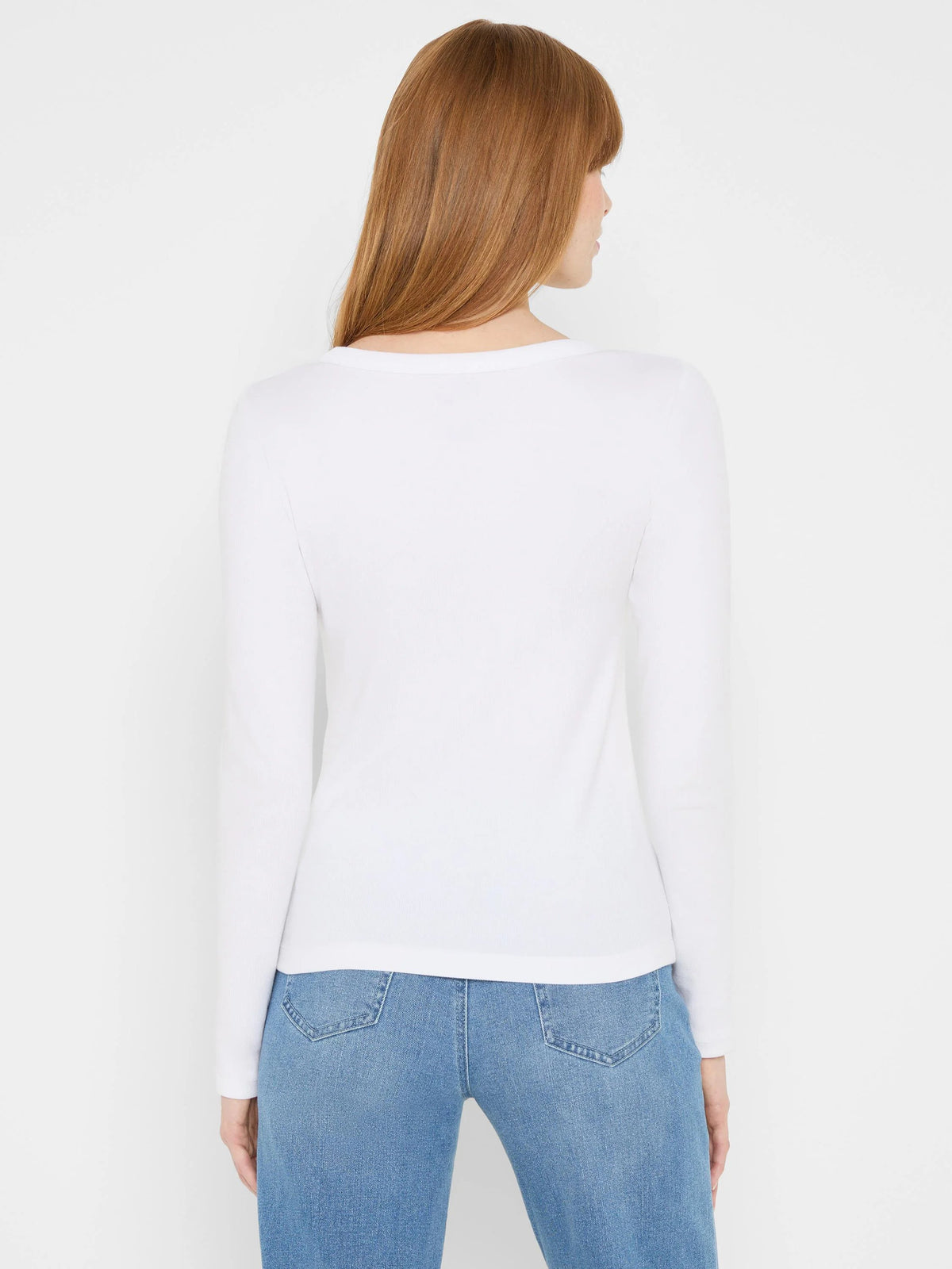 Perfect Knit Rib Long Sleeve Crew Tee