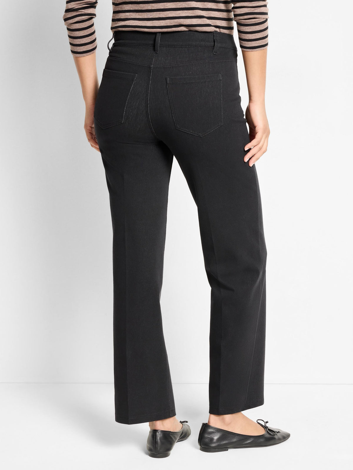Recess Straight Knit Ankle Pull On Jeans
