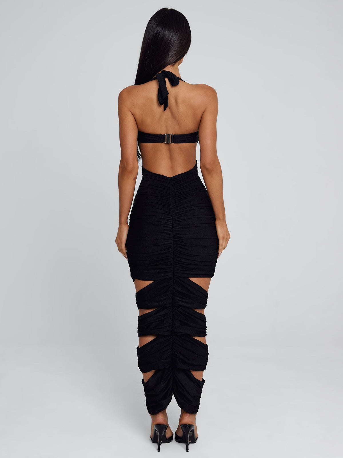 LUCCA MIDI DRESS BLACK