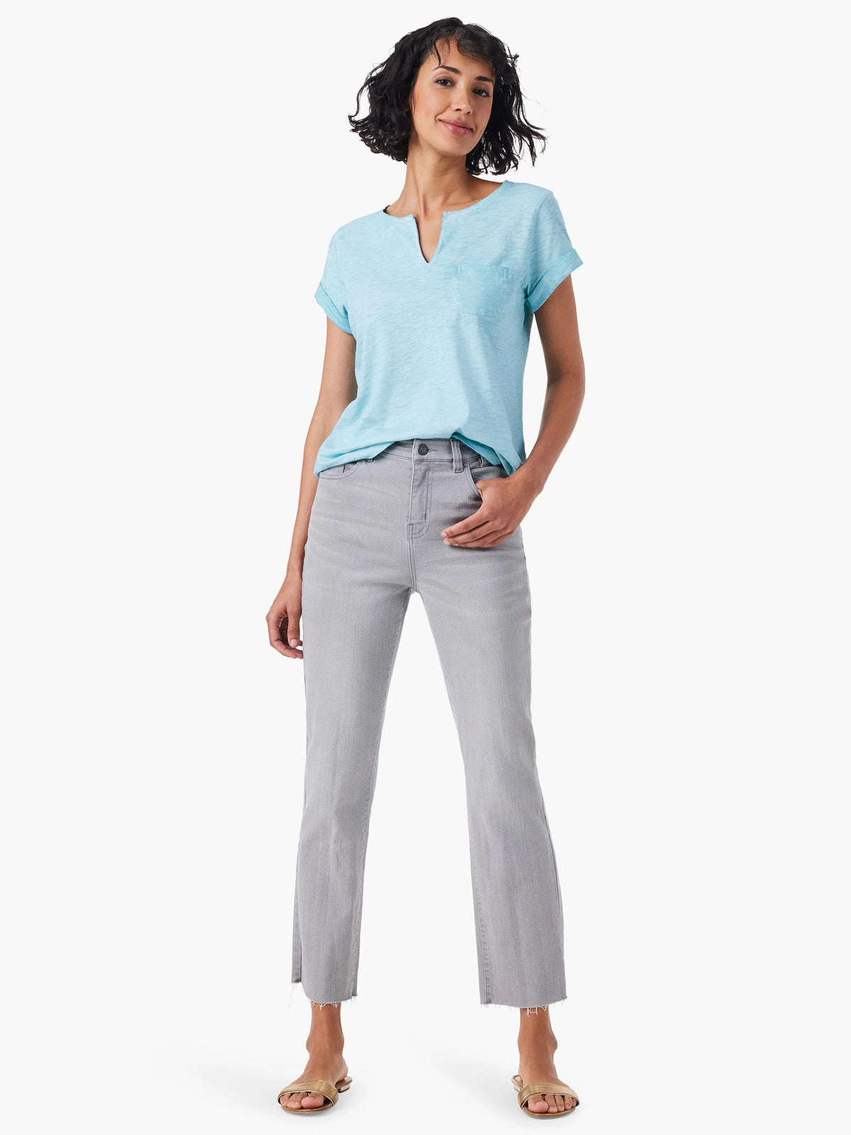 NZT Split Neck Tee
