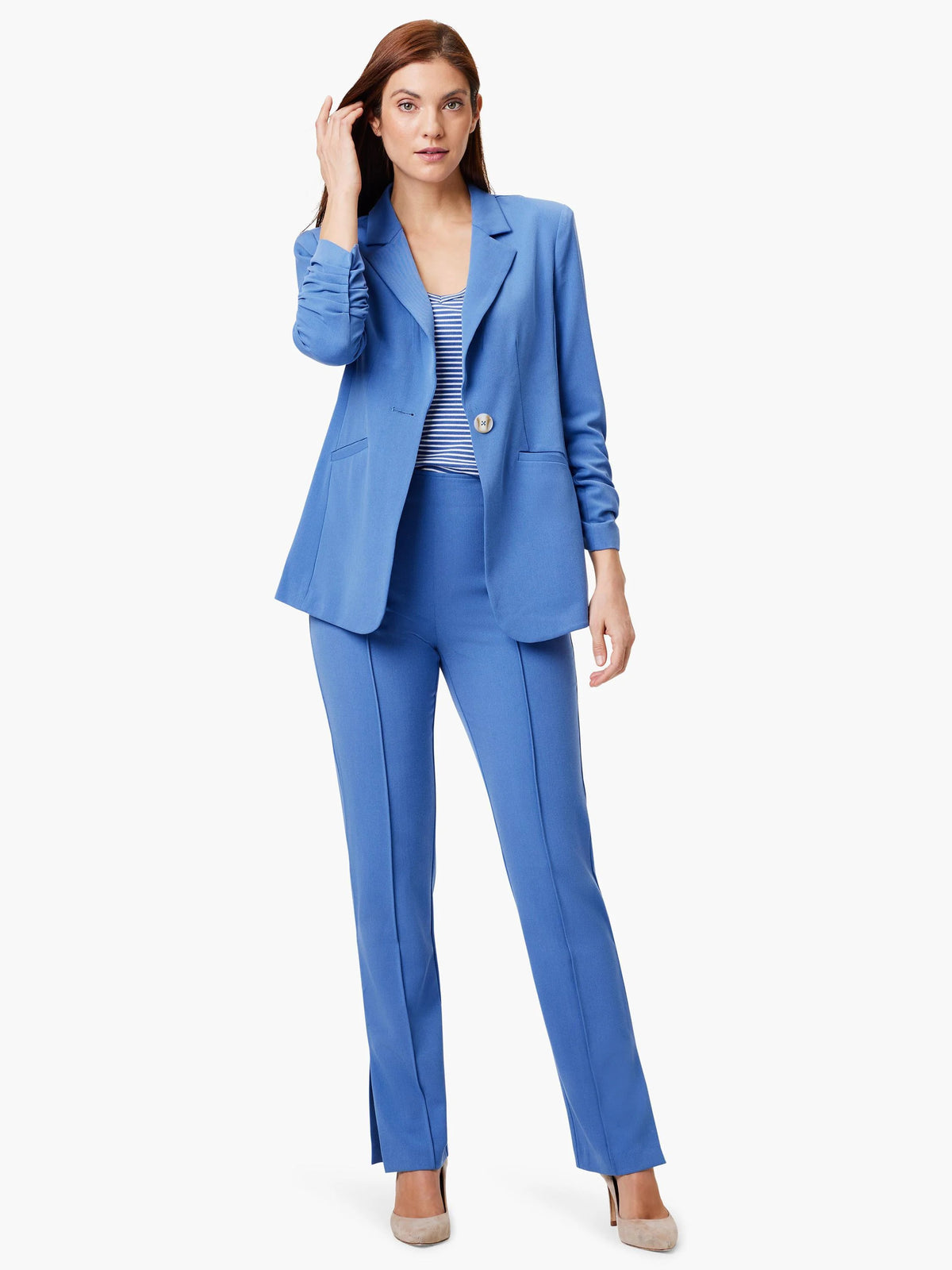 Avenue Side Slit Straight Pant