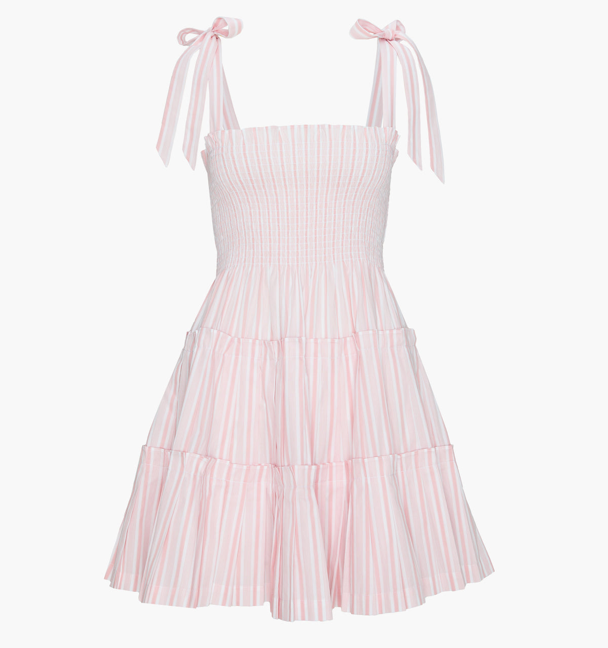 The Ribbon Charlotte Nap Dress - Pink Variegated Stripe