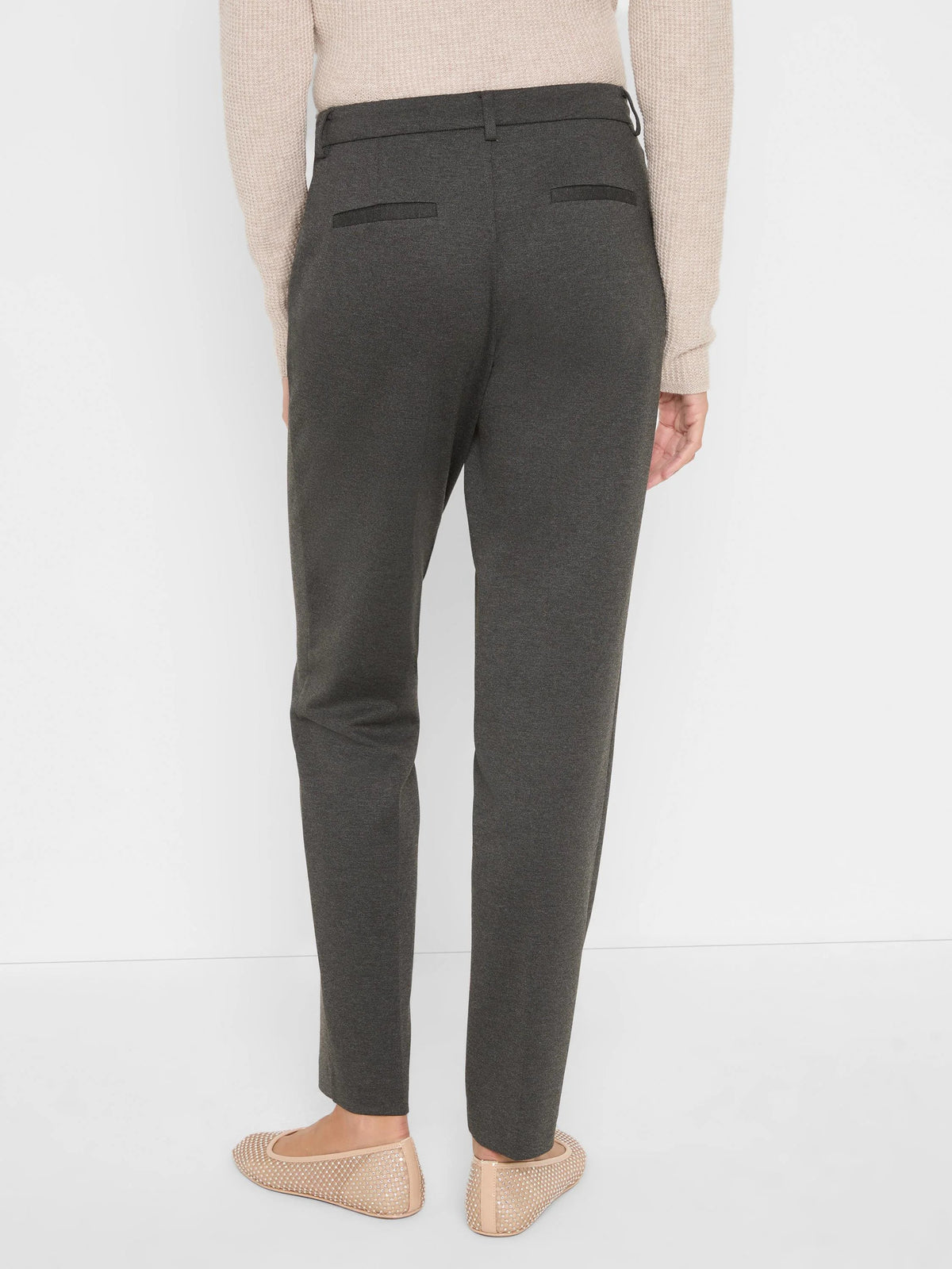 Ponte Knit Ankle Trouser