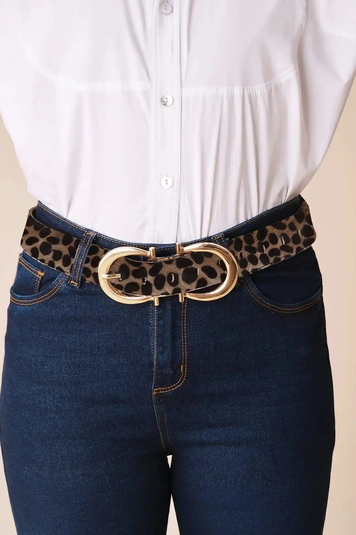 Ivy Double Buckle Belt Giraffe