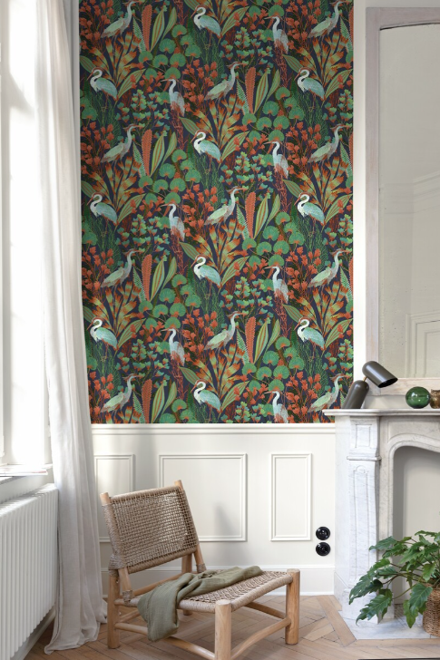 Heron Bird Wallpaper By Ryan-Renaissance Design Studio