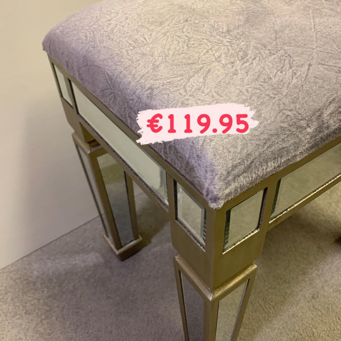 Mirrored Stool - Reduced-Renaissance Design Studio