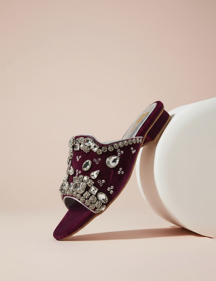 Purple Fancy Fancy Slippers for Women