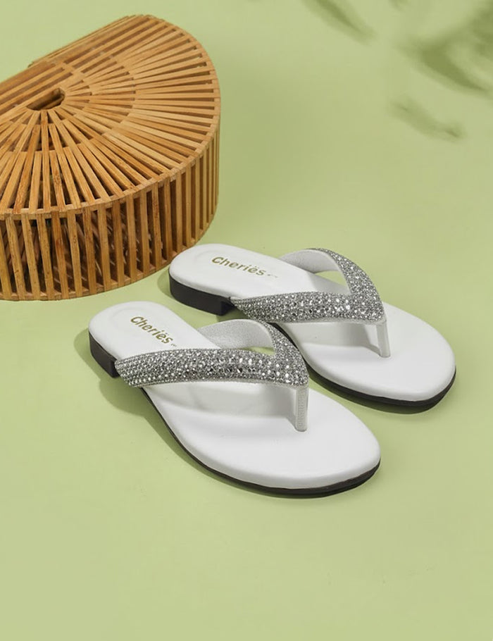 White Slippers for Women