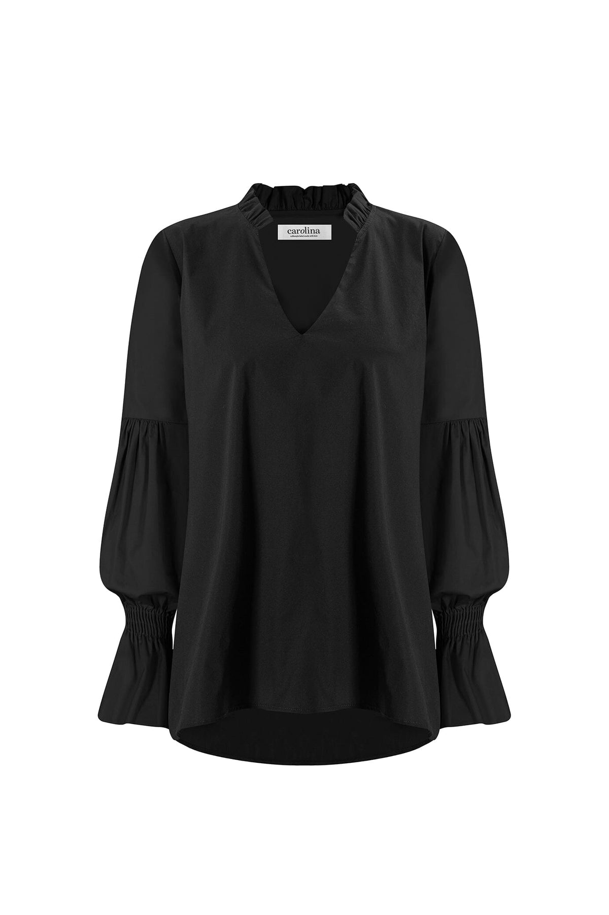 Alessandra Long Sleeve Top Black