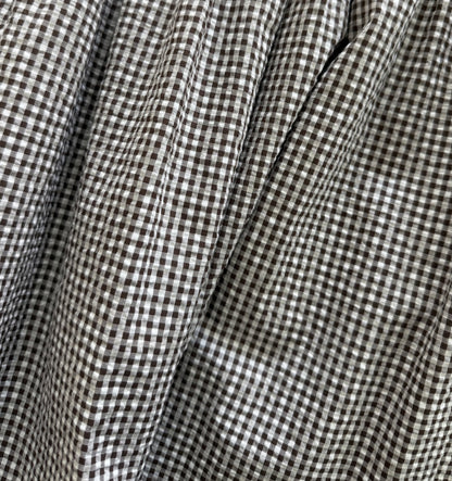 The June Nap Top - Chocolate Gingham