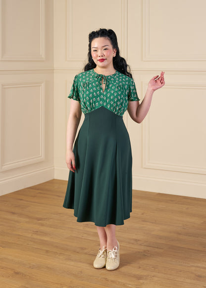 1940s Goodwood Grable Ensemble - Dia Deco Emerald