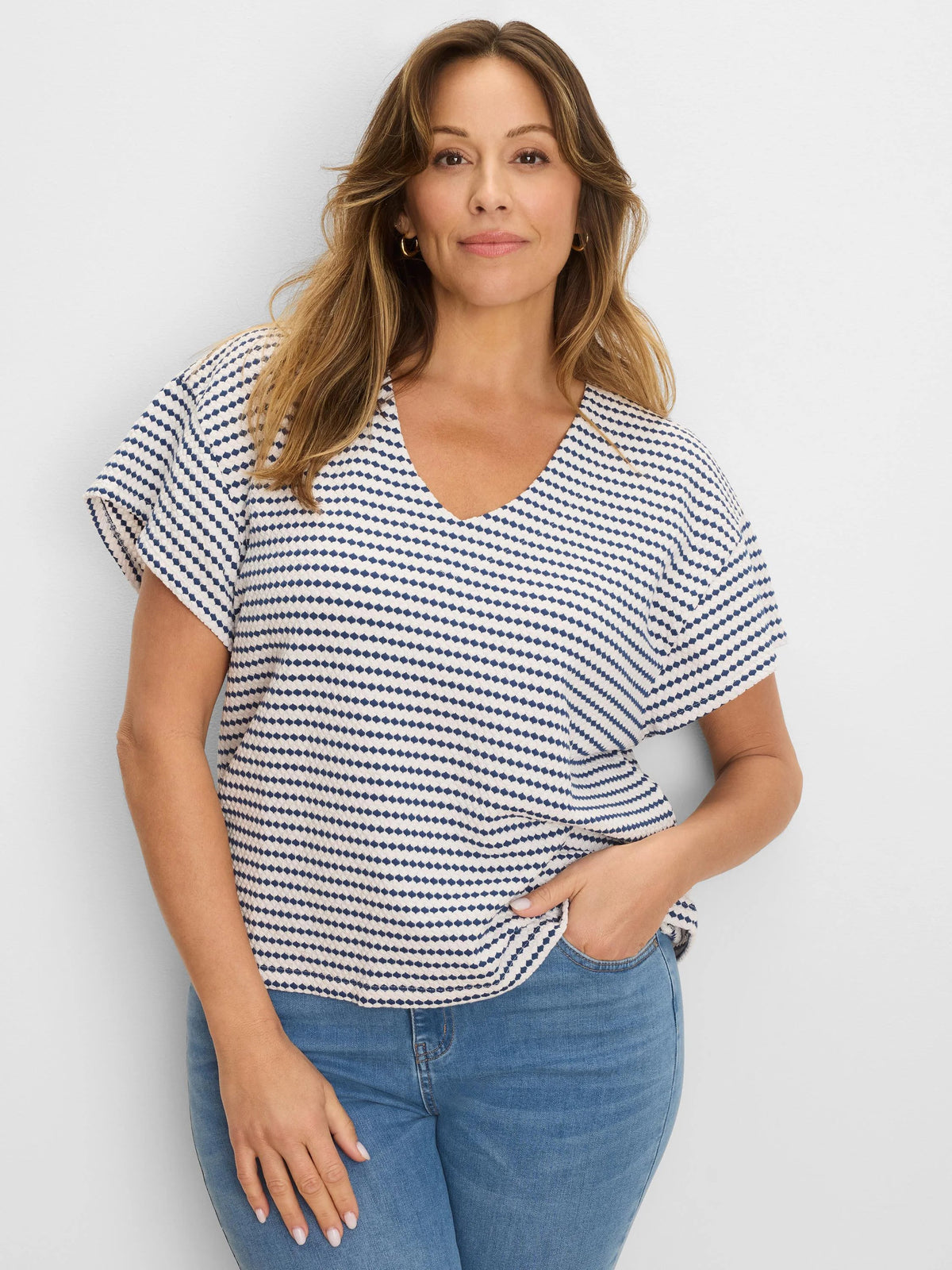 Diamond Stripe Top