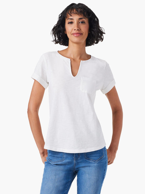 NZT Split Neck Tee