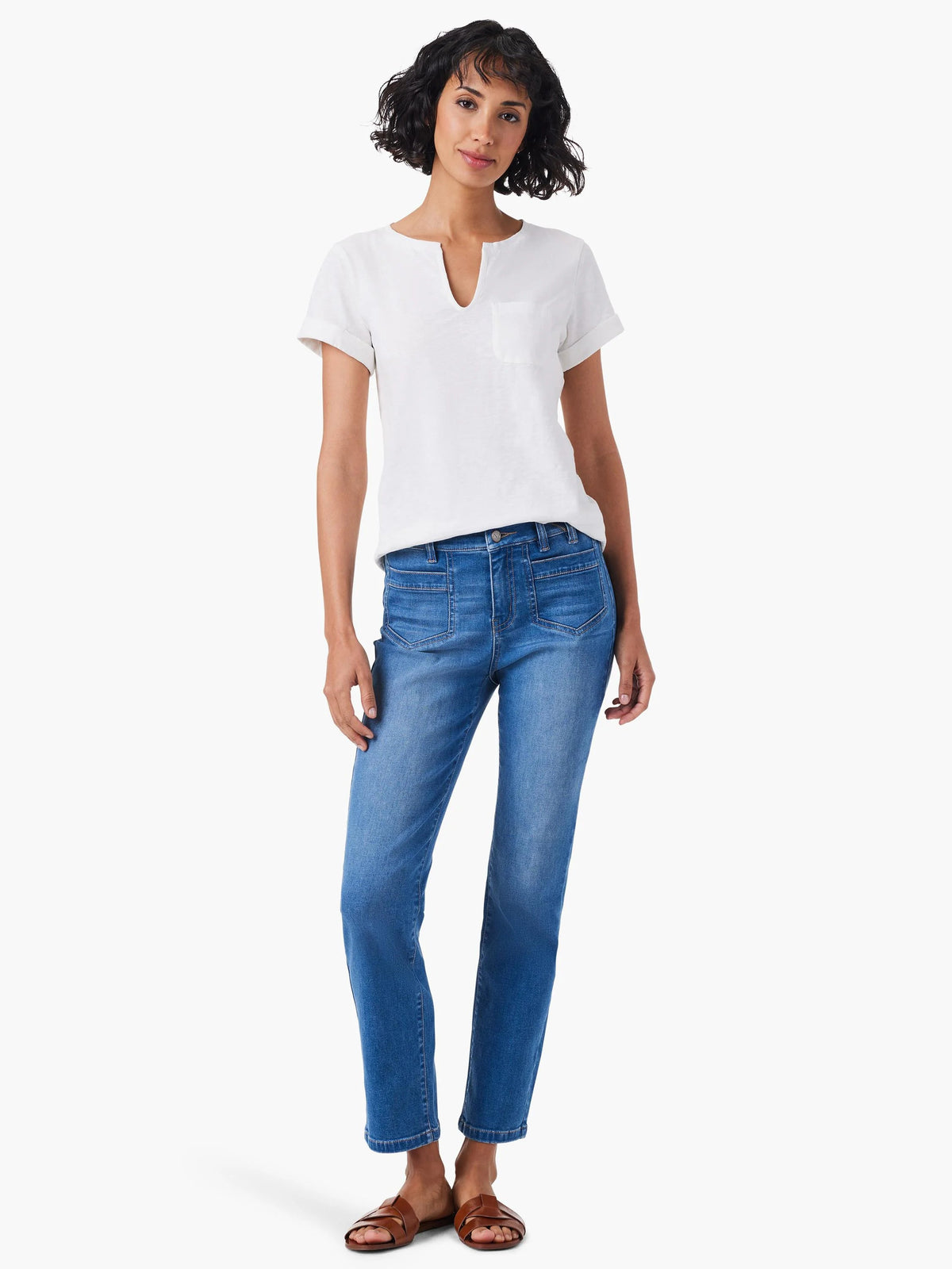 NZT Split Neck Tee