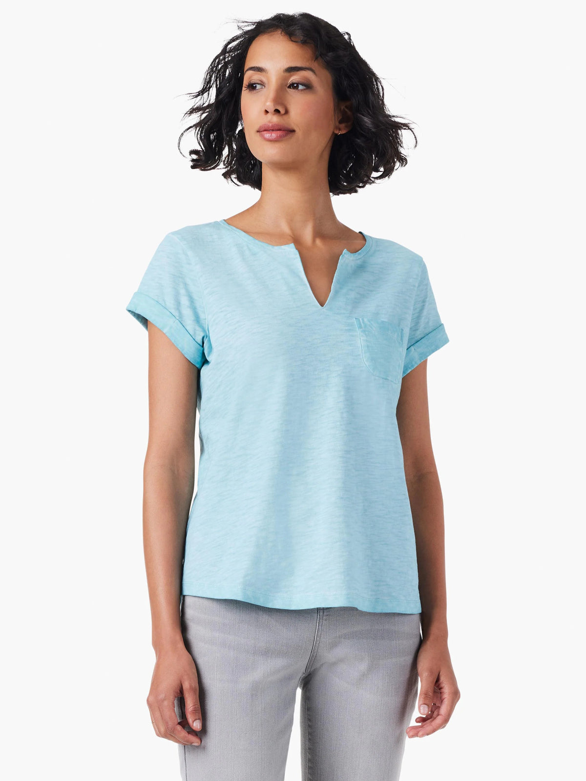NZT Split Neck Tee