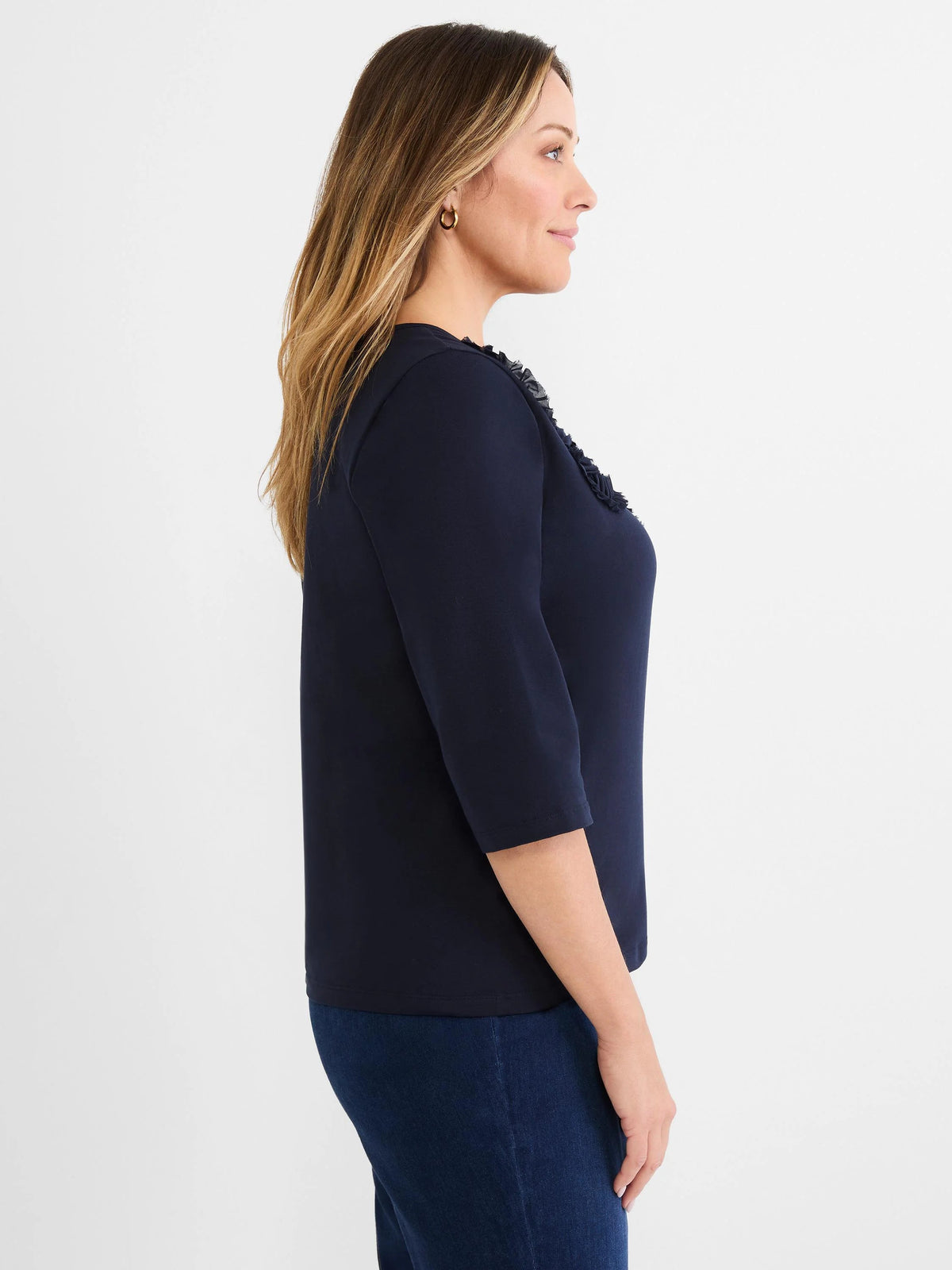 Mesh Applique Top