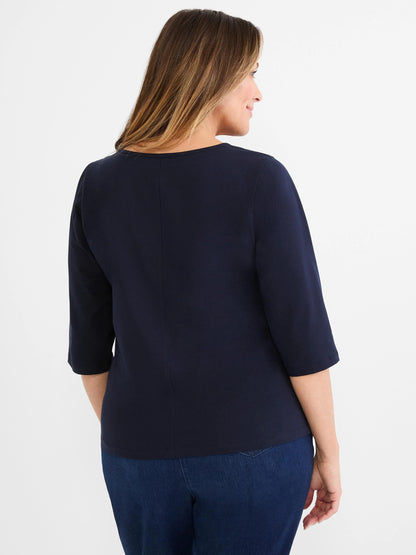 Mesh Applique Top