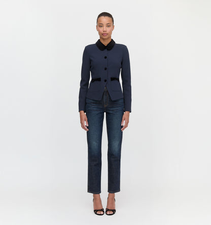 The Evalina Jacket - Navy