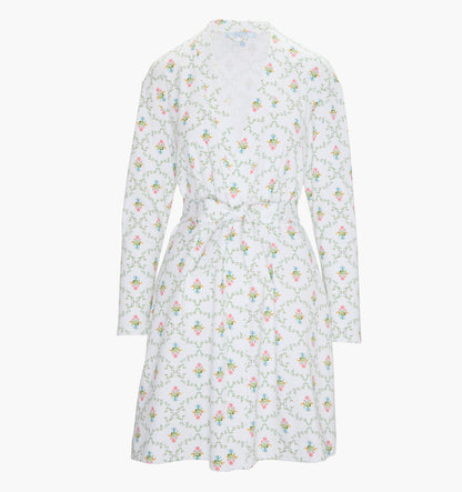 The Ivory Robe - Pastel Trellis