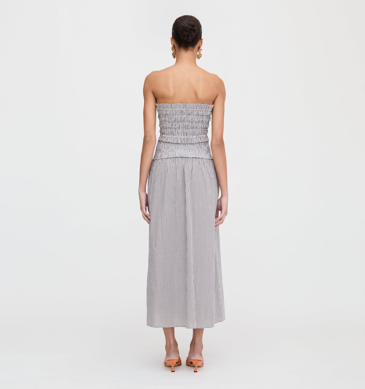 The June Nap Top - Chocolate Gingham