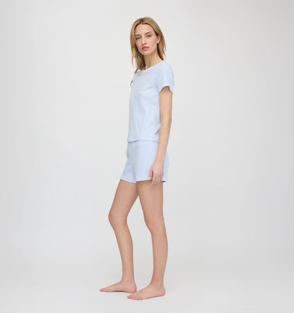 The Nina Pajama Set - Blue/White Stripe