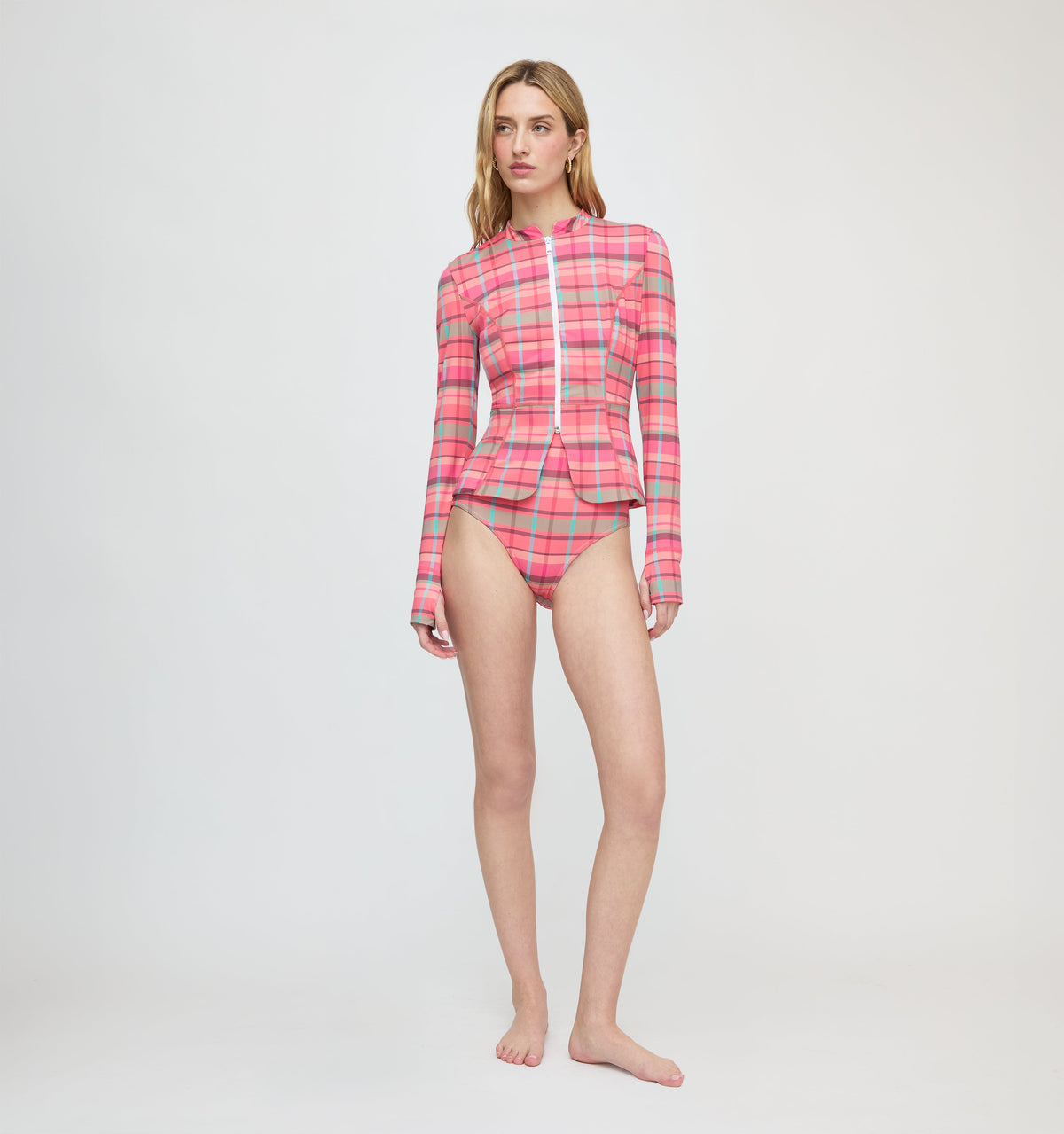 The Alexia Rashguard - Sunset Gingham