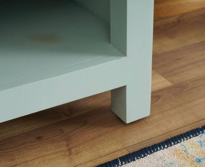 Alexandria Wooden Bedside Table One Drawer Furniselan Silt-Green