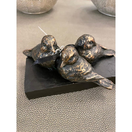 Antique Bronze Bird Sculpture by Libra Interiors ideal gift reduced-Renaissance Design Studio