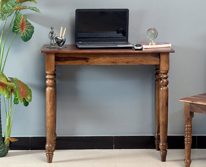 Bangkok Solid Wood Console Table , Study Laptop Table - Study Table - Furniselan - Teak-Finish