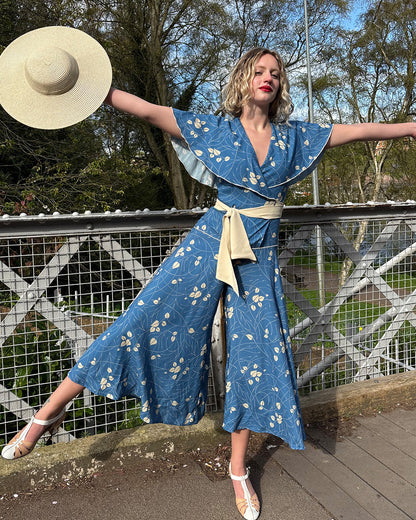 1930s 'Bessie' Wrap Beach Pyjama  - Eden