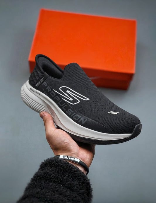 Black Skechers Mens Hands Free Slip-ins
