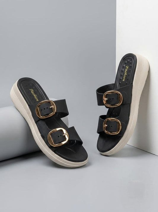 Black | Soft Washable Slippers for Women