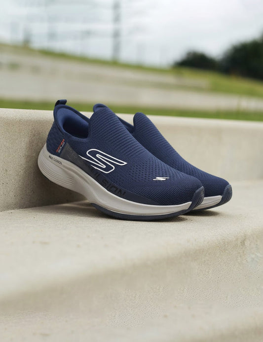 Blue Skechers Mens Hands Free Slip-ins