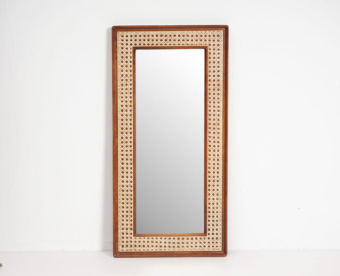 Boston Solid Wood Frame with Mirror Furniselan Brown-Finish