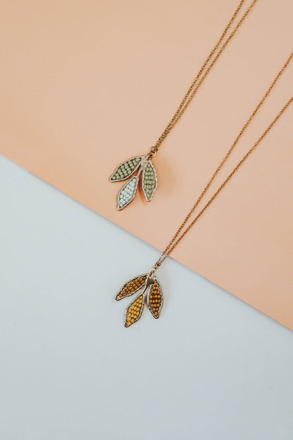 Tri Leaf Necklace 