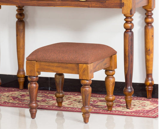 Calgary Solid Wood Stool - Stools - Furniselan - Kapasi-Brown-Finish