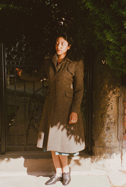 1930s/40s Princess Line Coat - Wool