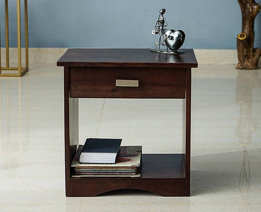 Cologne One Drawer Bedside Table - Bedside Table - Furniselan - Grey-Finish