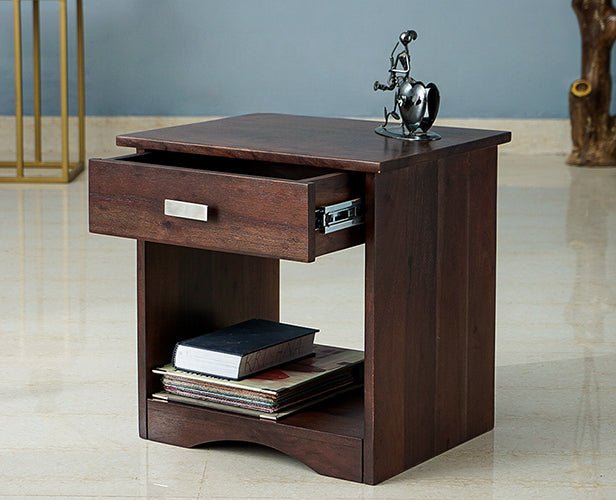 Cologne One Drawer Bedside Table - Bedside Table - Furniselan - Grey-Finish