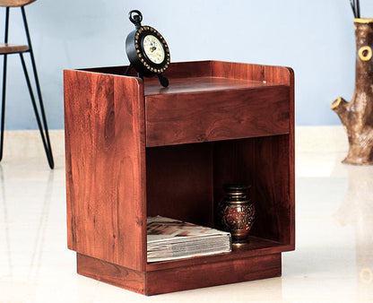 Conakry One Drawer Bedside Table - Bedside Table - Furniselan - Maple-Finish