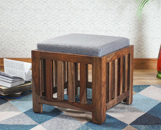 Cuttack Stool Ottoman Poufee Furniselan - Teak-Finish
