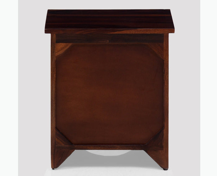 Dubai Solid Wood One Drawer Bedside Table - Bedside Table - Furniselan-Rosewood-Fine-Finish