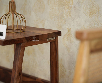 Eric End Table Set Furniselan Rustic Teak Finish