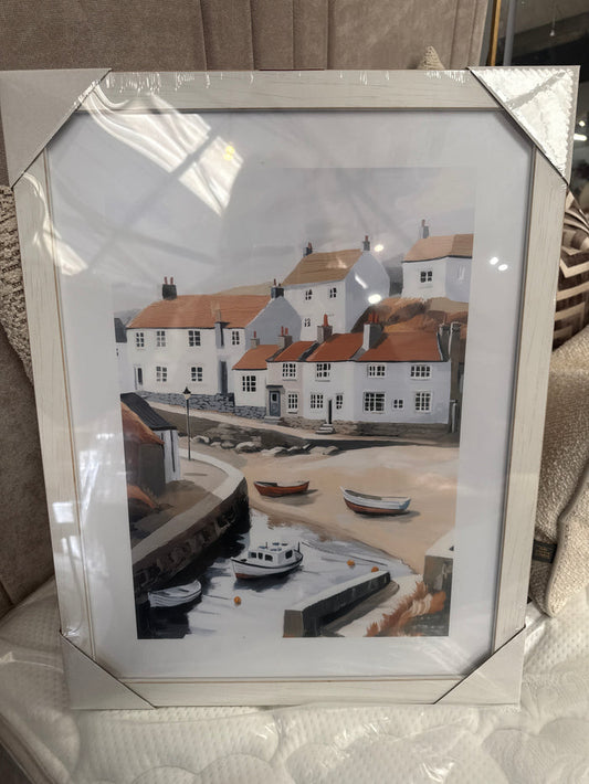 Framed print fishing boats/beached boats Limited Edition by tara