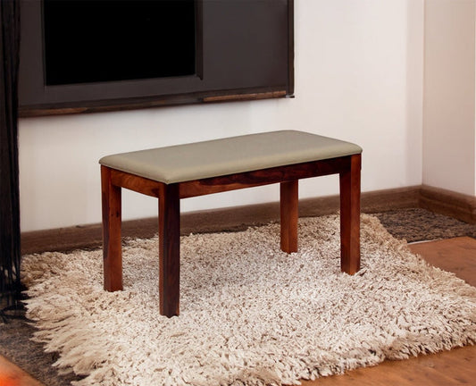 Freetown Sheesham Wood 2 Seater Dining Bench for Living Room - Bench - Furniselan - Rosewood-Fine-Finish