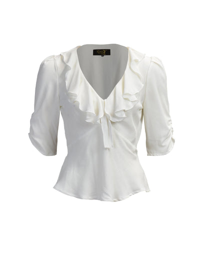1930s Maddy Blouse - Ivory