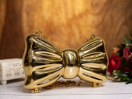 Golden Fancy Clutch