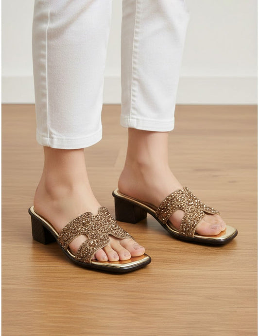 Golden Slippers for Women