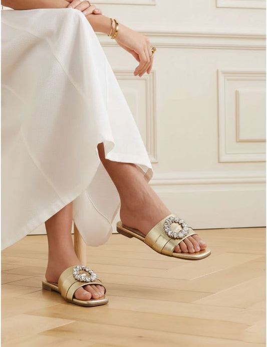 Golden Slippers for Women