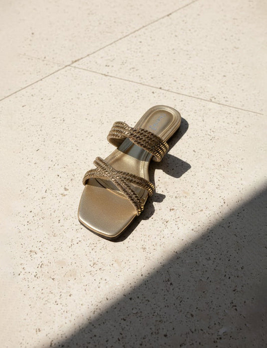 Golden Slippers for Women